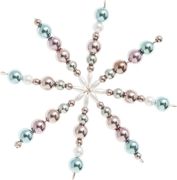 Produktbild: Folia Perlensterne-Set PASTELL, 340-teilig, rosa/gold/t&uuml;rkis/perlwei&szlig;/silber