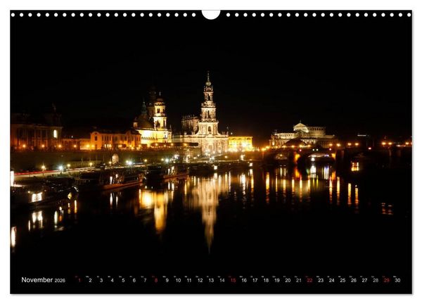 Produktbild: Elbflorenzansichten (Wandkalender 2026 DIN A3 quer), CALVENDO Monatskalender