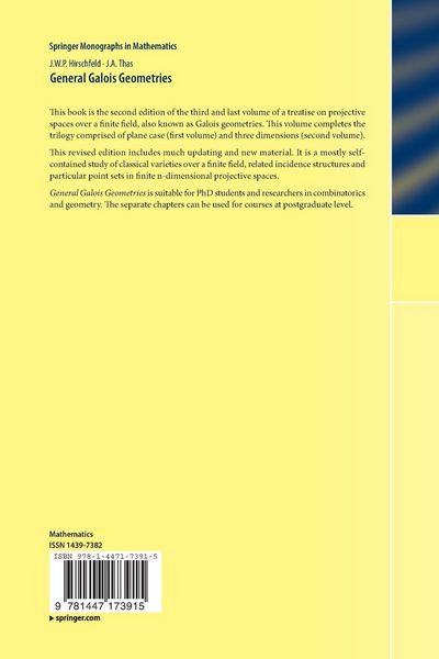 Produktbild: General Galois Geometries
