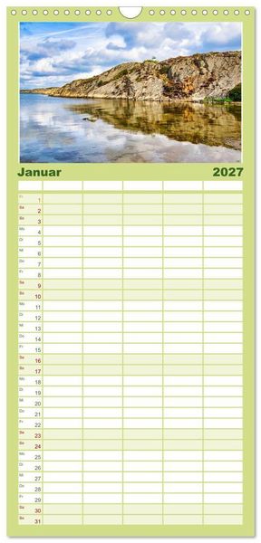 Produktbild: Familienplaner 2027 - G&ouml;teborg und Sch&auml;reninseln mit 5 Spalten (Wandkalender, 21 x 45 cm) CALVENDO