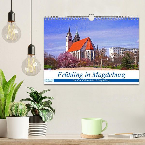 Produktbild: Fr&uuml;hling in Magdeburg (Wandkalender 2026 DIN A4 quer), CALVENDO Monatskalender