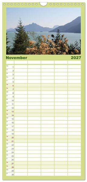 Produktbild: Familienplaner 2027 - Kanada mit 5 Spalten (Wandkalender, 21 x 45 cm) CALVENDO