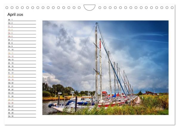 Produktbild: Friesland - am Vareler Hafen (Wandkalender 2026 DIN A4 quer), CALVENDO Monatskalender