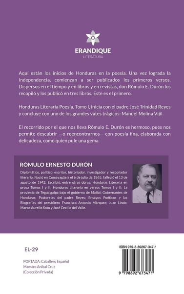 Produktbild: Honduras literaria poes&iacute;a