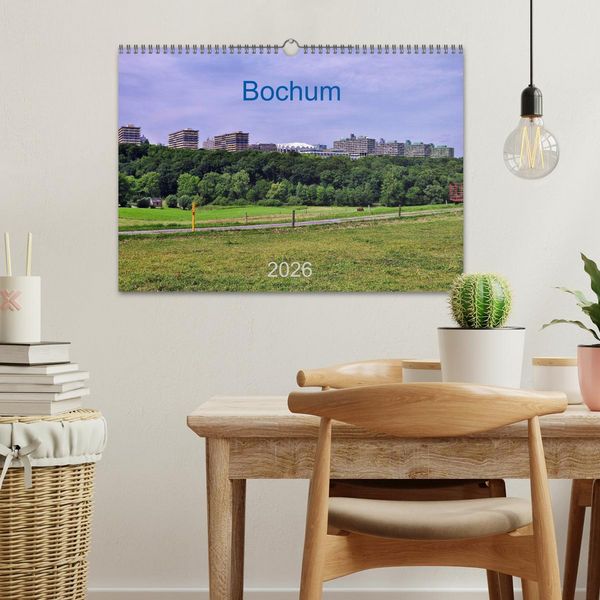 Produktbild: Bochum / Geburtstagskalender (Wandkalender 2026 DIN A3 quer), CALVENDO Monatskalender