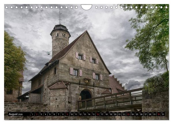 Produktbild: Unterwegs auf der fr&auml;nkischen Burgenstra&szlig;e (Wandkalender 2026 DIN A4 quer), CALVENDO Monatskalender