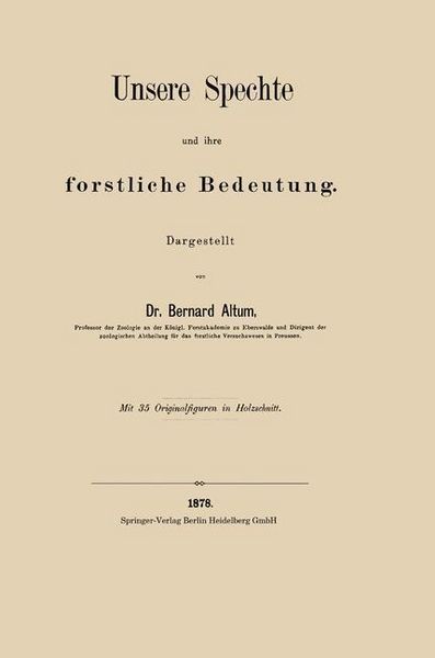 Produktbild: Unsere Spechte und ihre forstliche Bedeutung