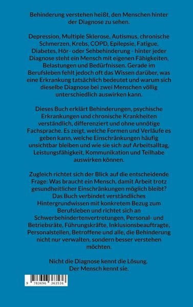 Produktbild: Behinderung verstehen - Arbeit erm&ouml;glichen