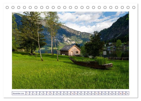 Produktbild: Traumziel Hallstatt in &Ouml;sterreich (Tischkalender 2026 DIN A5 quer), CALVENDO Monatskalender