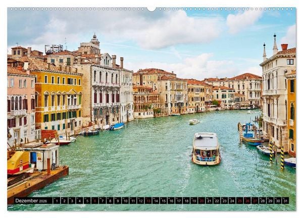 Produktbild: Besuch in Venedig (hochwertiger Premium Wandkalender 2026 DIN A2 quer), Kunstdruck in Hochglanz