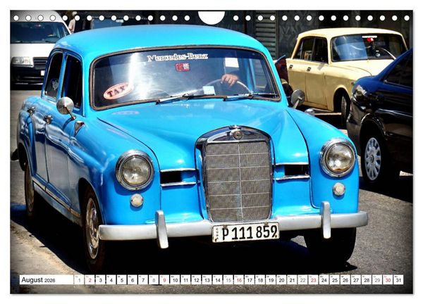 Produktbild: Mercedes-Benz Typ 180 - Ein deutscher Klassiker in Kuba (Wandkalender 2026 DIN A4 quer), CALVENDO Monatskalender