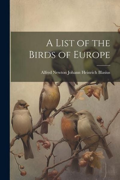 Produktbild: A List of the Birds of Europe