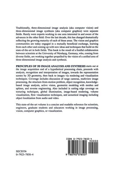 Produktbild: Principles of 3D Image Analysis and Synthesis