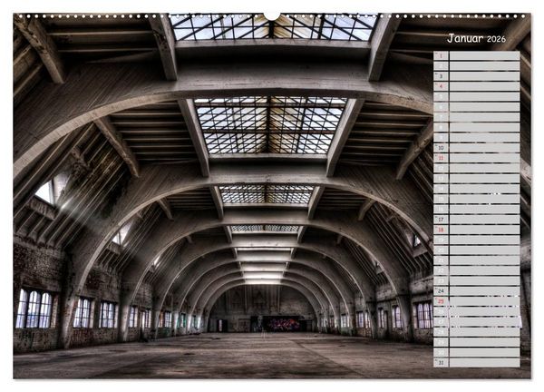 Produktbild: Lost Places - verlassene Orte (Wandkalender 2026 DIN A2 quer), CALVENDO Monatskalender