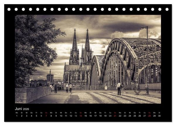 Produktbild: K&ouml;ln-Bilder (Tischkalender 2026 DIN A5 quer), CALVENDO Monatskalender