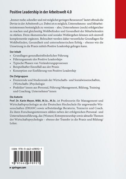 Produktbild: Positive Leadership in der Arbeitswelt 4.0