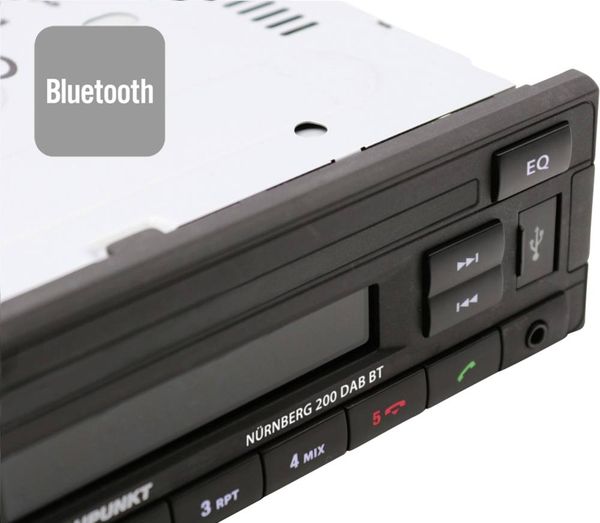 Produktbild: Blaupunkt N&uuml;rnberg 200 DAB BT Autoradio Bluetooth&reg;-Freisprecheinrichtung, DAB+ Tuner