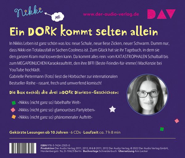 Produktbild: DORK Diaries &ndash; Die gro&szlig;e Box (Teil 1-3)