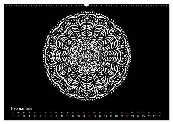 Produktbild: Entspannung und Ruhe durch Mandalas (hochwertiger Premium Wandkalender 2026 DIN A2 quer), Kunstdruck in Hochglanz