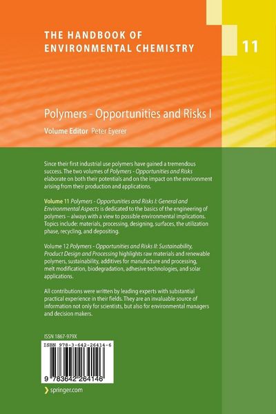 Produktbild: Polymers - Opportunities and Risks I