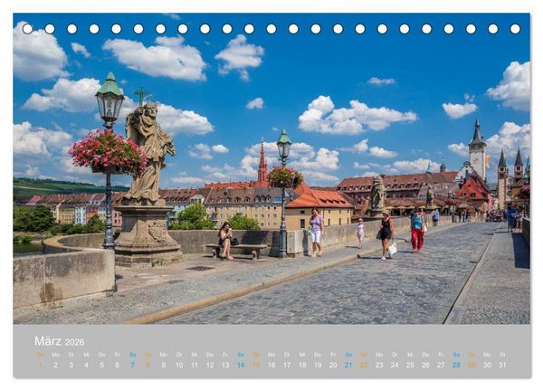 Produktbild: W&uuml;rzburg - Stadt der Kirchen (Tischkalender 2026 DIN A5 quer), CALVENDO Monatskalender
