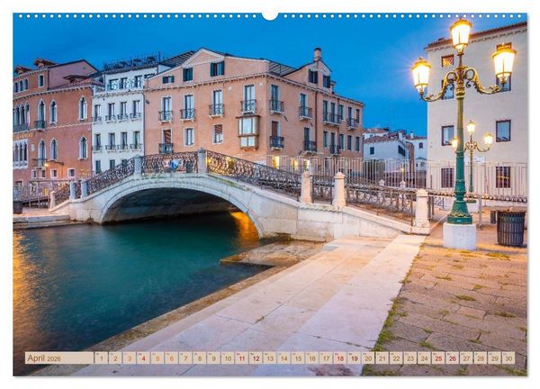 Produktbild: Venedig - Magische Lagunenstadt (Wandkalender 2026 DIN A2 quer), CALVENDO Monatskalender