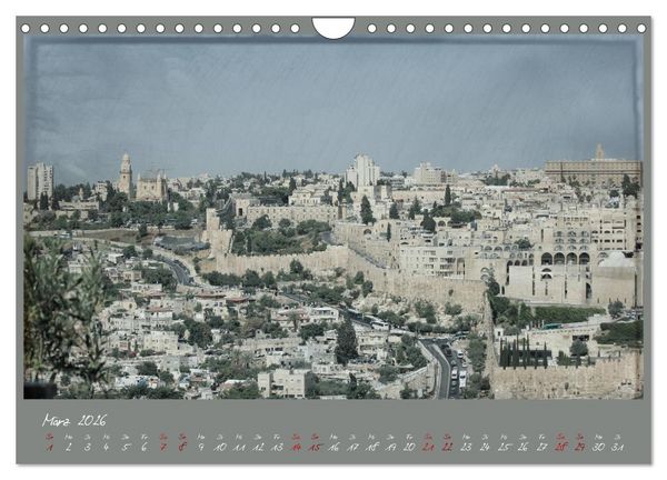 Produktbild: Unterwegs in Jerusalem (Wandkalender 2026 DIN A4 quer), CALVENDO Monatskalender