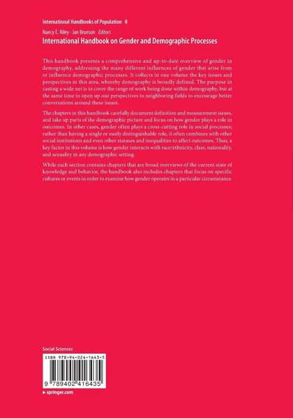 Produktbild: International Handbook on Gender and Demographic Processes