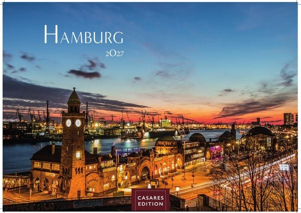 Produktbild: Hamburg Kalender 2027 &ndash; Wandkalender | Fotokalender Deutschland 35x24cm - mit 12 beeindruckenden Bildern mit stimmungsvollen Motiven von Hafen, Elbe, Speicherstadt und hanseatischem Flair