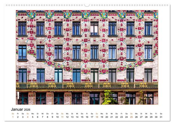 Produktbild: Otto Wagners Wien (Wandkalender 2026 DIN A2 quer), CALVENDO Monatskalender