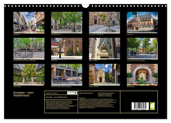 Produktbild: Kevelaer - mein Wallfahrtsort (Wandkalender 2026 DIN A3 quer), CALVENDO Monatskalender