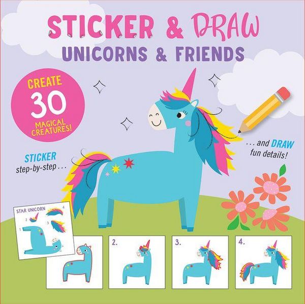 Produktbild: Sticker & Draw Unicorns & Friends (Create 30 Magical Creatures!)