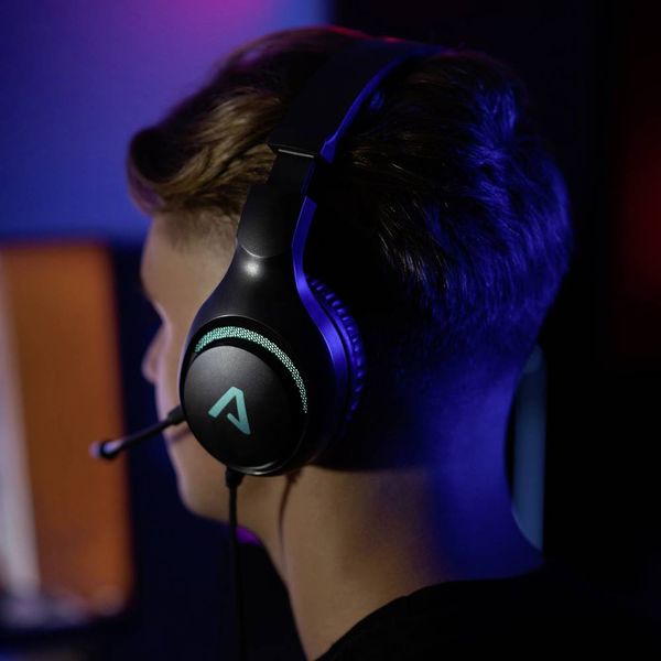Produktbild: Lamax Heroes Guard1 Over Ear Headset kabelgebunden Stereo Schwarz Headset, Lautst&auml;rkeregelung, Mikrofon-Stummschaltung Gaming
