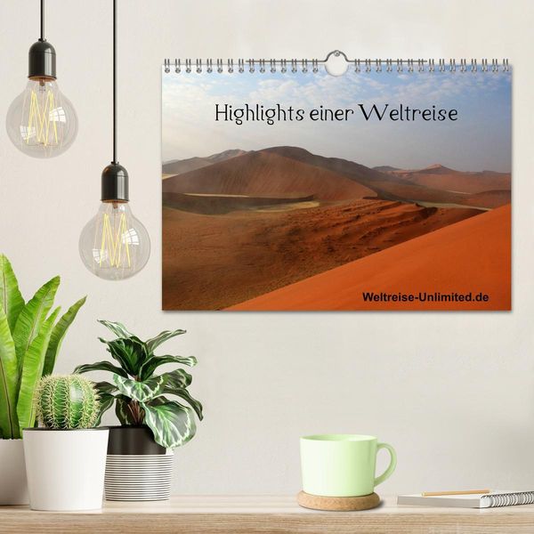 Produktbild: Highlights einer Weltreise (Wandkalender 2026 DIN A4 quer), CALVENDO Monatskalender