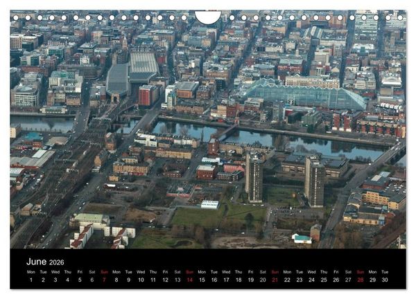 Produktbild: Glasgow from the Air (Wall Calendar 2026 DIN A4 landscape), CALVENDO 12 Month Wall Calendar
