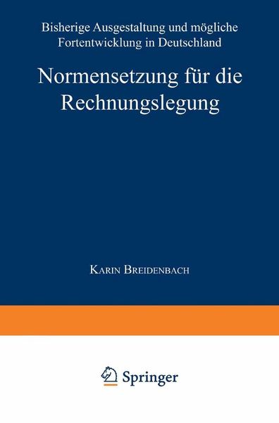 Produktbild: Normensetzung f&uuml;r die Rechnungslegung