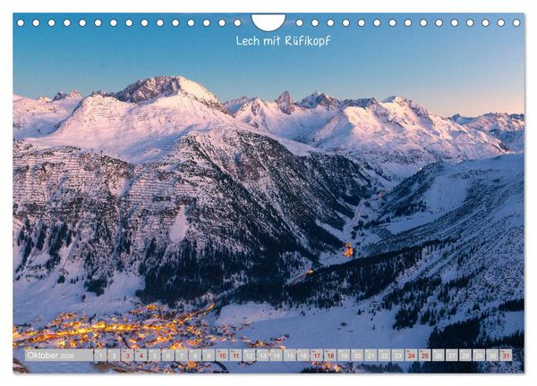Produktbild: Winterdreams - Lech, Leutasch, Gurgl, Ischgl, S&ouml;lden (Wandkalender 2026 DIN A4 quer), CALVENDO Monatskalender