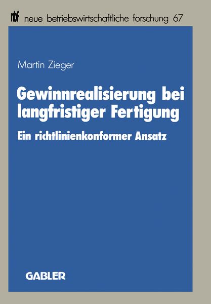 Produktbild: Gewinnrealisierung bei langfristiger Fertigung