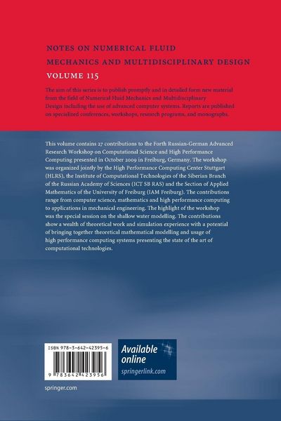 Produktbild: Computational Science and High Performance Computing IV