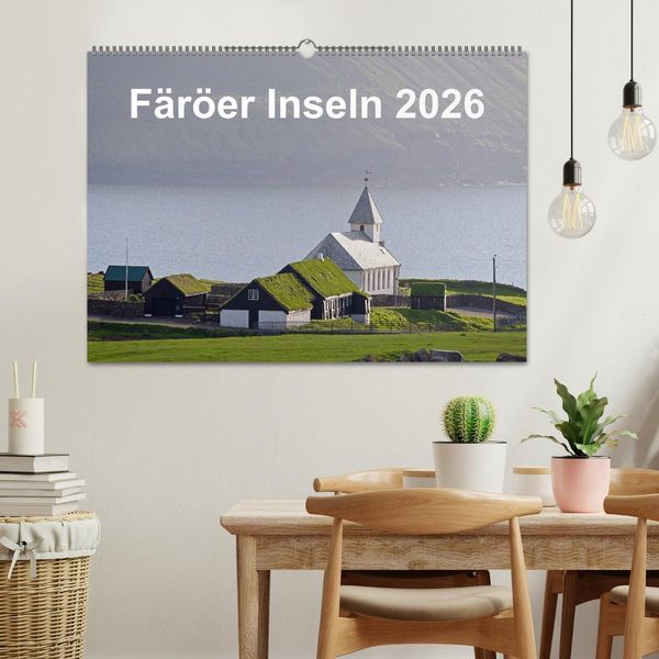 Produktbild: F&auml;r&ouml;er Inseln 2026 (Wandkalender 2026 DIN A2 quer), CALVENDO Monatskalender