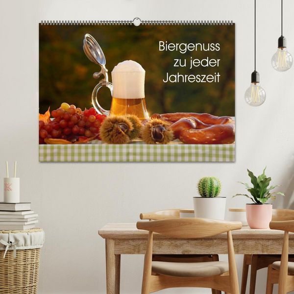 Produktbild: Biergenuss zu jeder Jahreszeit (Wandkalender 2026 DIN A2 quer), CALVENDO Monatskalender