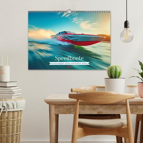 Produktbild: Speedboote (Wandkalender 2026 DIN A3 quer), CALVENDO Monatskalender