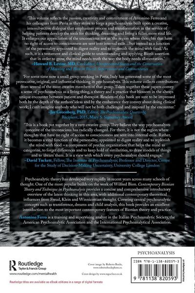 Produktbild: Contemporary Bionian Theory and Technique in Psychoanalysis