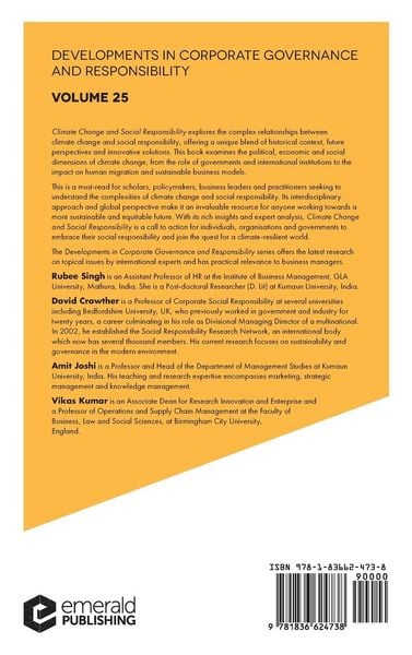Produktbild: Climate Change and Social Responsibility