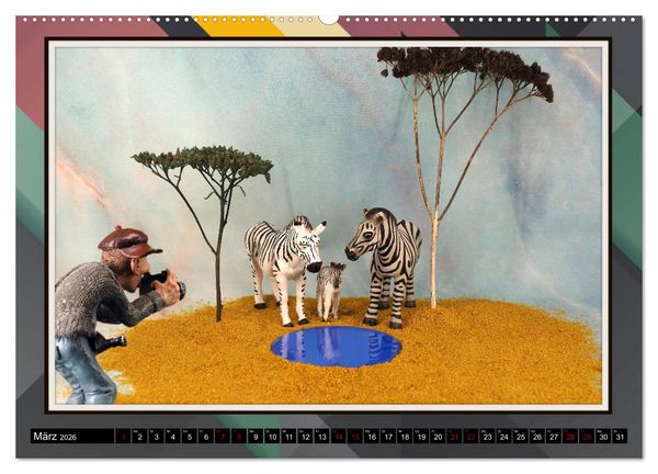 Produktbild: Fotograf auf Pirsch - ein Kinderkalender (hochwertiger Premium Wandkalender 2026 DIN A2 quer), Kunstdruck in Hochglanz