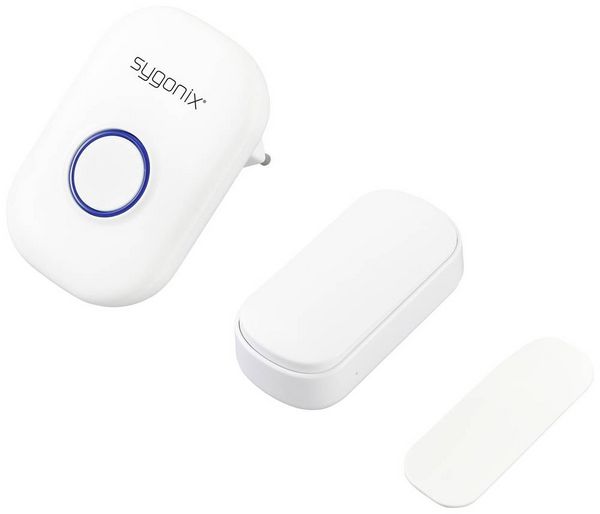 Produktbild: Sygonix SY-5225388 Funkklingel Komplett-Set batterielos, mit Blitzlicht