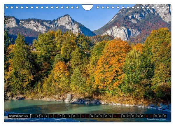Produktbild: Das Rheintal 2026 (Wandkalender 2026 DIN A4 quer), CALVENDO Monatskalender