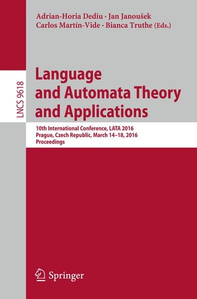 Produktbild: Language and Automata Theory and Applications