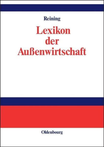 Produktbild: Lexikon der Au&szlig;enwirtschaft