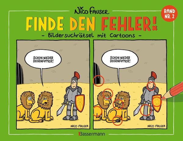 Produktbild: Finde den Fehler - Band Nr.2 - Bildersuchr&auml;tsel mit Cartoons